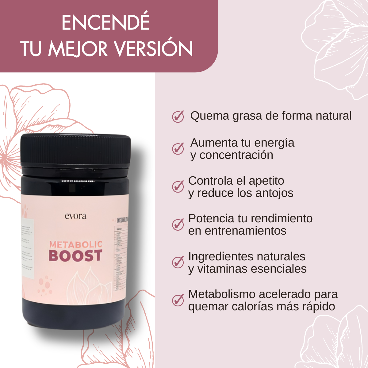 Metabolic boost - Suplemento quema grasa corporal